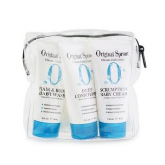 Original Sprout Classic Collection Travel Trio: Conditioner 90ml + BabyWash 90ml + Baby Cream 90ml  3x90ml/3oz