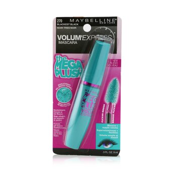 Maybelline Volum' Express The Mega Plush Mascara - # 270 Blackest Black  9ml/0.3oz