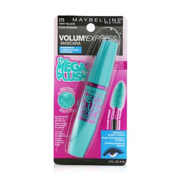 Maybelline Volum' Express The Mega Plush Waterproof Mascara - # 275 Very Black  9ml/0.3oz