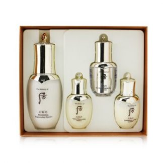 Whoo (The History Of Whoo) Cheongidan Iilluminating Regenerating Essence Special Set: Essence 50ml +  Balancer 25ml + Emulsion 25ml + Eye Serum 8ml  4pcs