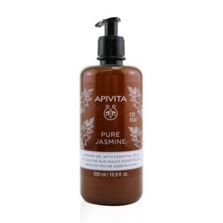 Apivita Pure Jasmine Shower Gel with Essential Oils - Ecopack  500ml/16.9oz