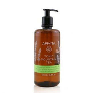 Apivita Tonic Mountain Tea Shower Gel With Essential Oils - Ecopack  500ml/16.9oz