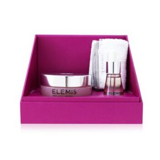 Elemis Pro-Collagen Rose Duet: Rose Cleansing Balm 100g+ Rose Facial Oil 15ml+ Luxury Cleansing Cloth  3pcs