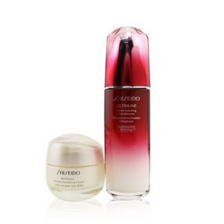 Shiseido Defend & Regenerate Power Wrinkle Smoothing Set: Ultimune Power Infusing Concentrate N 100ml + Benefiance Wrinkle Smoothing Cream 50ml  2pcs