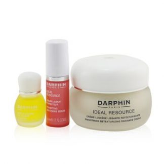 Darphin Ideal Resource Retexturizing Botanical Wonders Set: Radiance Cream 50ml+ Smoothing Serum 5ml+ Jasmine Aromatic Care 4ml  3pcs