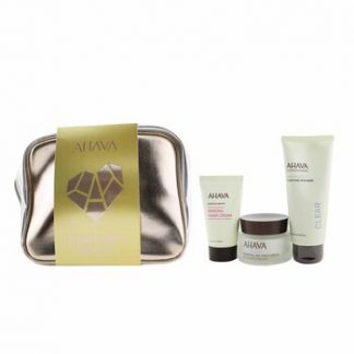 Ahava Everyday Mineral Essentials Set: Essential Day Moisturizer 50ml+ Purifying Mud Mask 100ml+ Mineral Hand Cream 40ml+ Bag  3pcs+1bag