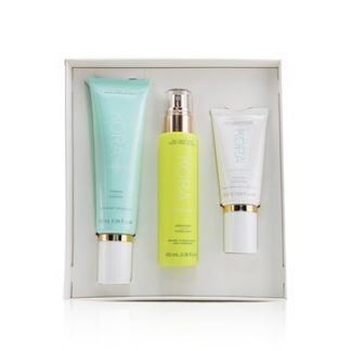 Kora Organics 3 Step System - Oily/Combination Skin: Foaming Cleanser 100ml+ Energizing Citrus Mist 100ml+ Purifying Moisturizer 50ml  3pcs