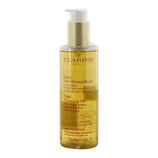 Clarins Total Cleansing Oil with Alpine Golden Gentian & Lemon Balm Extracts (All Waterproof Make-up)  150ml/5oz