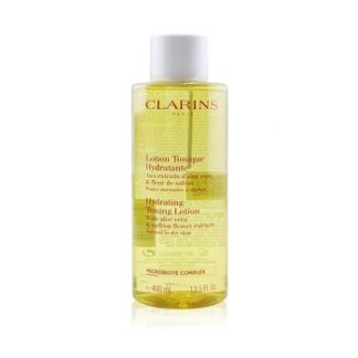 Clarins Hydrating Toning Lotion with Aloe Vera & Saffron Flower Extracts - Normal to Dry Skin  400ml/13.5oz