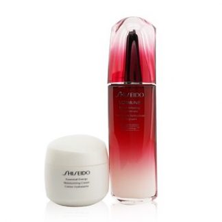 Shiseido Defend & Regenerate Power Moisturizing Set: Ultimune Power Infusing Concentrate N 100ml + Essential Energy Moisturizing Cream 50 ml  2pcs