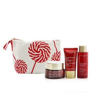 Clarins Super Restorative Collection: Day Cream 50ml+ Night Cream 15ml+ Treatment Essence 50ml+ Pouch  3pcs+1pouch