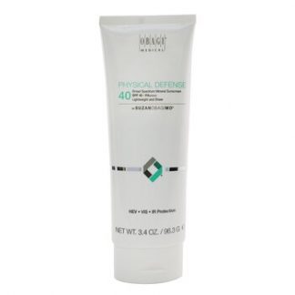 Obagi SUZANOBAGIMD Physical Defense Broad Spectrum Mineral Sunscreen SPF 40 PA++++ ( Lightweight & Sheer)  96.3g/3.4oz