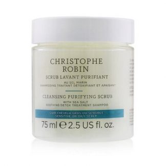 Christophe Robin Cleansing Purifying Scrub with Sea Salt (Soothing Detox Treatment Shampoo) - Sensitive or Oily Scalp  75ml/2.5oz