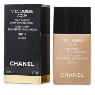 Chanel Vitalumiere Aqua Ultra Light Skin Perfecting Make Up SPF15 - # 50 Beige  30ml/1oz