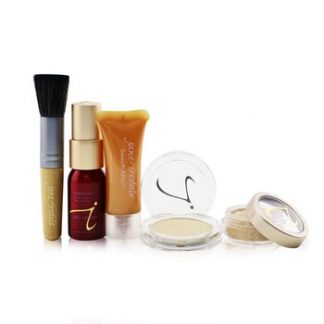 Jane Iredale Starter Kit (6 Pieces): 1xPrimer & Brighter, 1xLoose Mineral Powder, 1xMineral Foundation - # Medium Light  6pcs