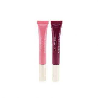 Clarins Natural Lip Perfector Duo (2x Lip Perfector) - 01 & 08  2x12ml/0.35oz