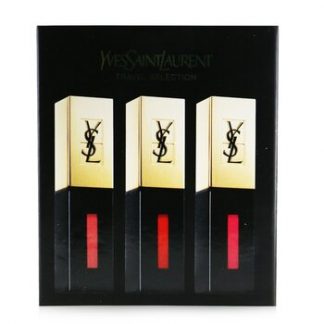 Yves Saint Laurent Rouge Pur Couture Vernis A Levres Glossy Stain Trio Set (7, 9, 12)  3x6ml/0.2oz