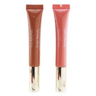 Clarins Instant Light Lip Perfector Collection - #05 Candy Shimmer + #06 Rosewood Shimmer  2x 12ml/0.35oz