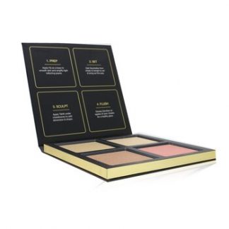 Huda Beauty 3D Highlighter Palette (4x Highlighter) - # Golden Sands  30g/1.05oz