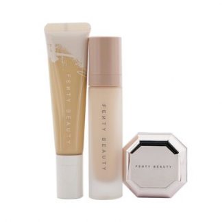 Fenty Beauty by Rihanna Pro Filt'R Hydrating Complexion Kit: Foundation 32ml + Primer 32ml + Instant Retouch Setting Powder 7.8g - #140  3pcs