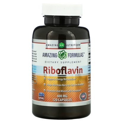 Amazing Nutrition, Riboflavin, 400 mg, 120 Capsules