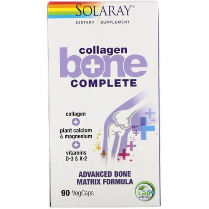 Solaray, Collagen Bone Complete, Advanced Bone Matrix Formula, 90 VegCaps