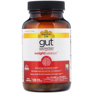 Country Life, Gut Connection, Weight Balance, 120 Vegan Capsules