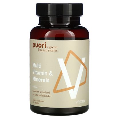 Puori, V, Multi Vitamin & Minerals, 60 Capsules