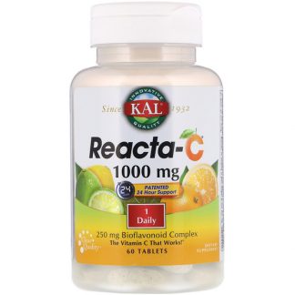 KAL, Reacta-C, 1,000 mg, 60 Tablets