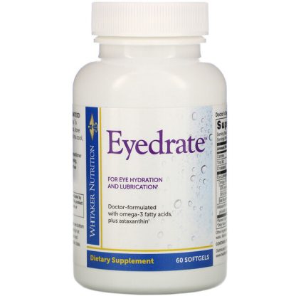 Whitaker Nutrition, Eyedrate, 60 Softgels