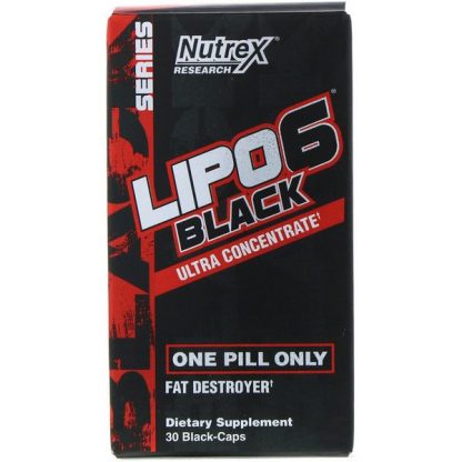 Nutrex Research, LIPO-6 Black, Ultra Concentrate, 30 Black-Caps