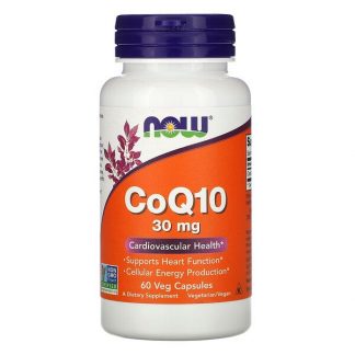 NOW Foods, CoQ10, 30 mg, 60 Veg Capsules