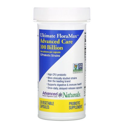 Advanced Naturals, Ultimate FloraMax, Advanced Care, 100 Billion, 30 Vegetable Capsules