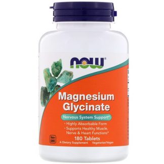 NOW Foods, Magnesium Glycinate, 180 Tablets