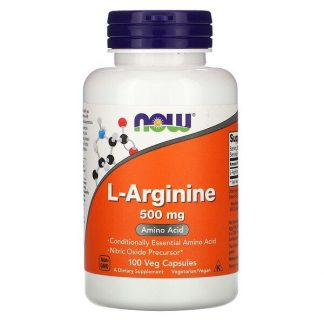 NOW Foods, L-Arginine, 500 mg, 100 Veg Capsules