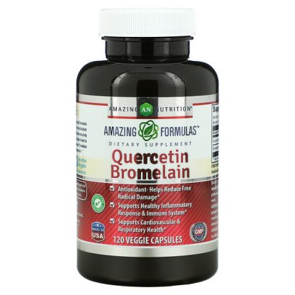 Amazing Nutrition, Quercetin Bromelain, 120 Veggie Capsules