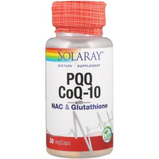 Solaray, PQQ, CoQ-10 with NAC & Glutathione, 30 VegCaps