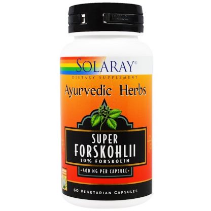 Solaray, Ayurvedic Herbs, Super Forskohlii, 400 mg, 60 Vegetarian Capsules