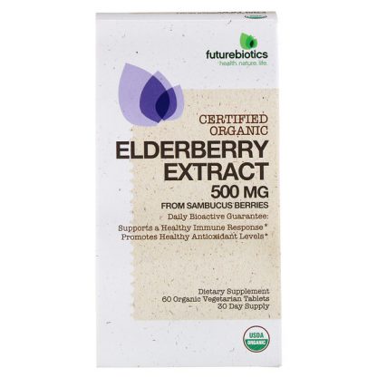 FutureBiotics, Elderberry Extract, 250 mg, 60 Organic Vegetarian Tablets