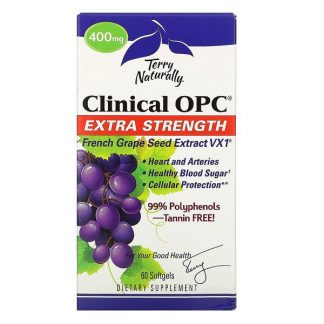 Terry Naturally, Clinical OPC, Extra Strength, 400 mg, 60 Softgels