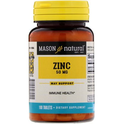 Mason Natural, Zinc, 50 mg, 100 Tablets