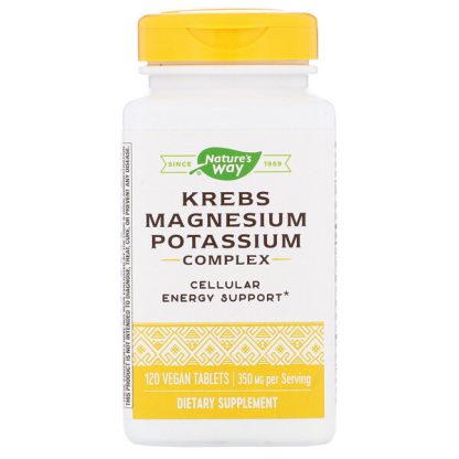 Nature's Way, Krebs Magnesium Potassium Complex, 175 mg, 120 Vegan Tablets