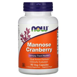 NOW Foods, Mannose Cranberry, 90 Veg Capsules