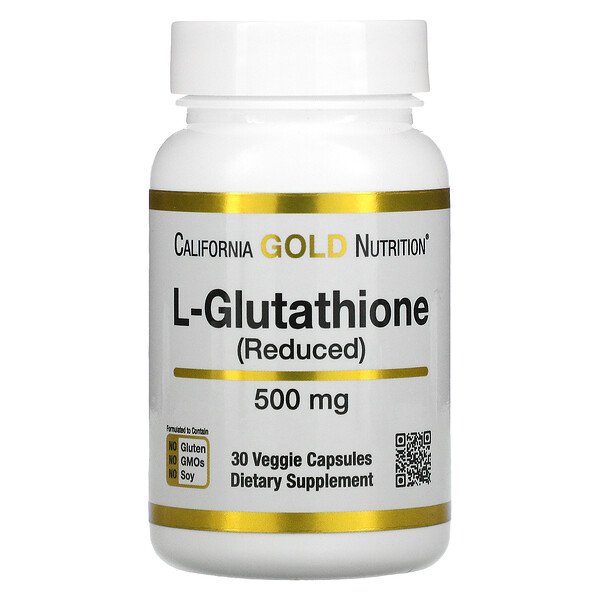 California Gold Nutrition L Glutathione Reduced 500 Mg 30 Veggie Capsulessingapore