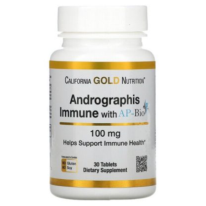 California Gold Nutrition, Andrographis Immune with AP-BIO, 100 mg, 30 Tablets