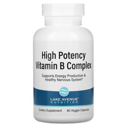 Lake Avenue Nutrition, High Potency Vitamin B Complex, 90 Veggie Capsules