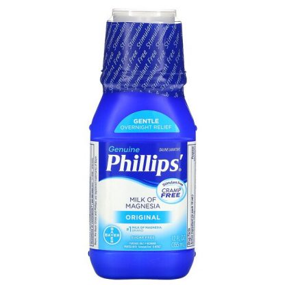 Phillip's, Genuine Milk of Magnesia, Saline Laxative, Original, 12 fl oz (355 ml)