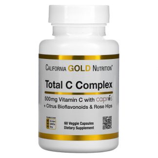 California Gold Nutrition, Total C Complex, 500 mg, 60 Veggie Capsules