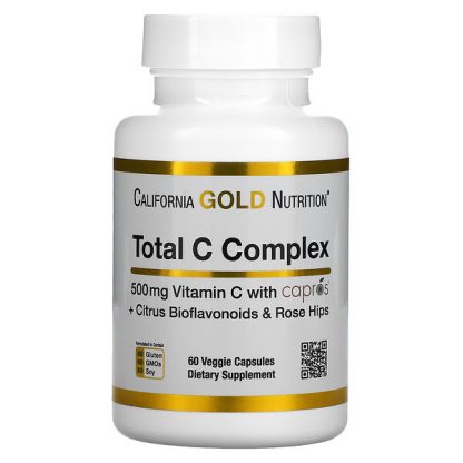 California Gold Nutrition, Total C Complex, 500 mg, 60 Veggie Capsules