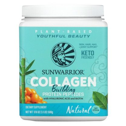 Sunwarrior, Collagen Building Protein Peptides, Natural, 17.6 oz (500 g)